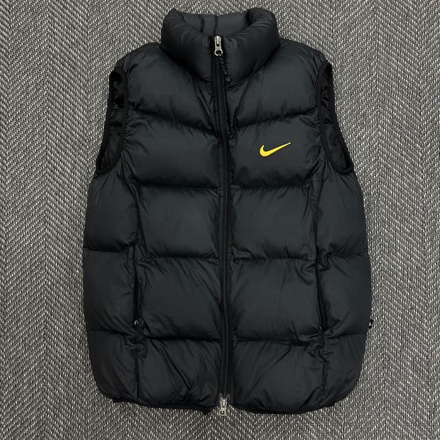 나이키 패딩 조끼 블랙