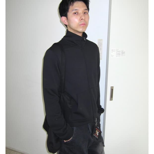 reon crop sweat zipup