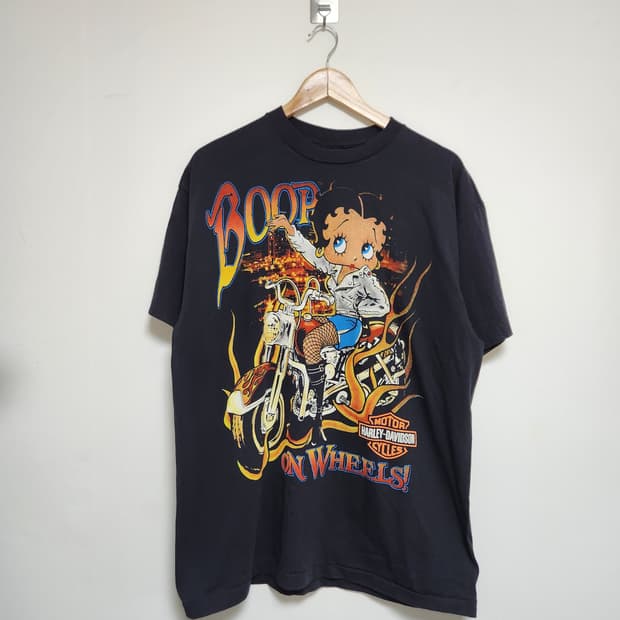 베티붑Betty 빅 그래픽 할리 티셔츠 L