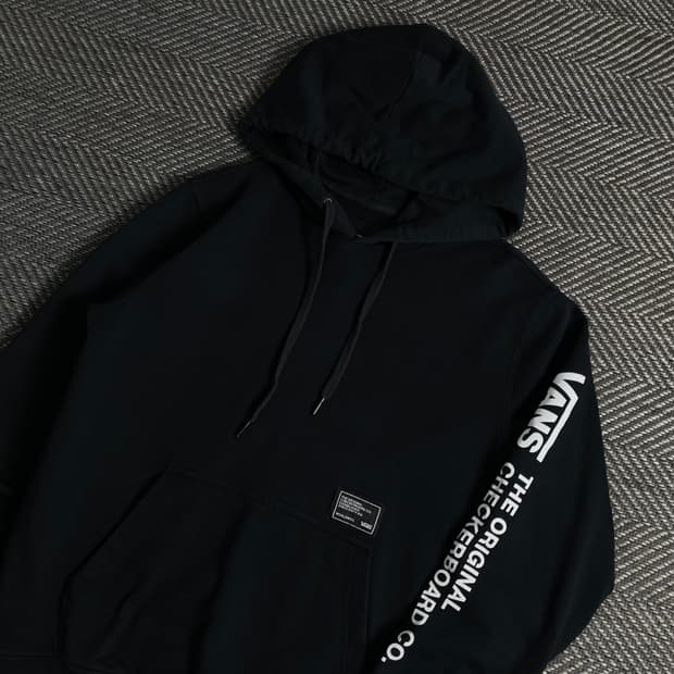 반스 오리지날 체커보드 후드 티셔츠 블랙 y 3669