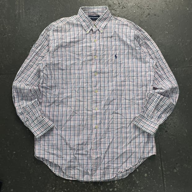 100 폴로 체크셔츠