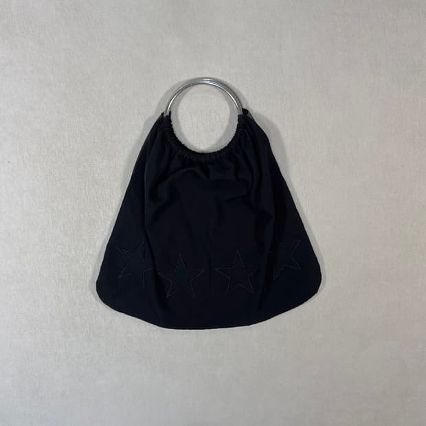 Star Patchwork Black Tote bag