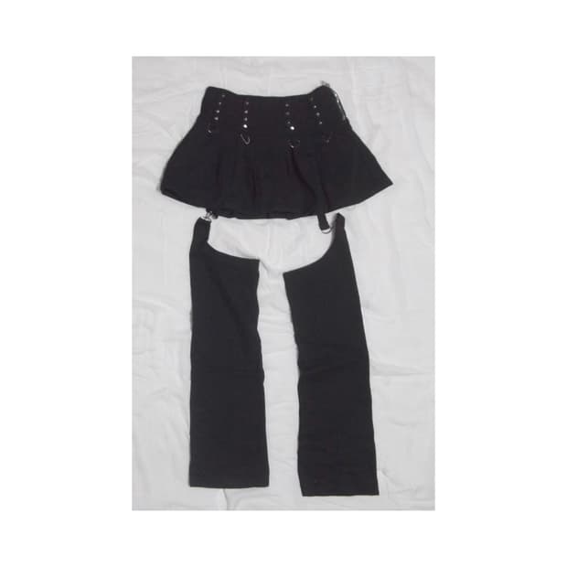 펑크 고스로리 고스펑크 미니 스커트 치마 지뢰계 갸루 오네갸루 빈티지