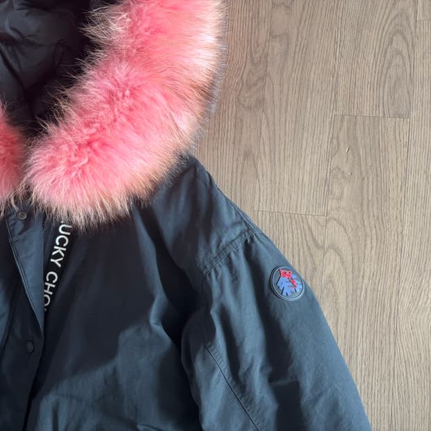 코오롱 럭키슈에뜨 구스 야상 롱패딩  36사이즈