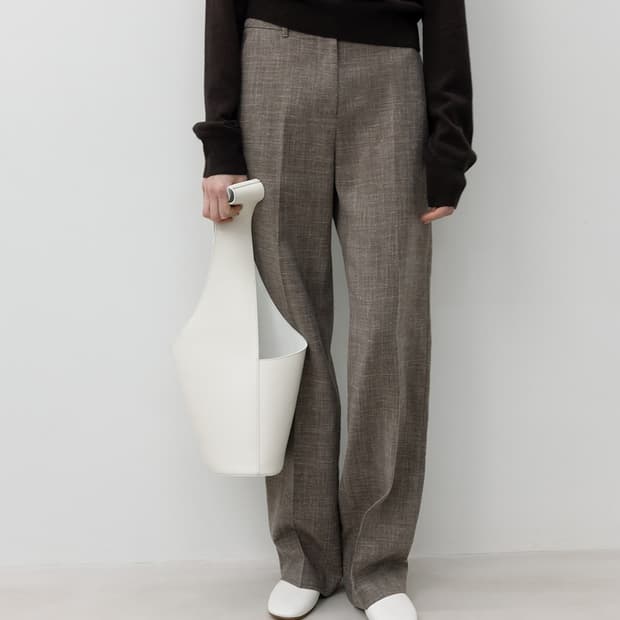 Straight Trouser / Beige Wood /S