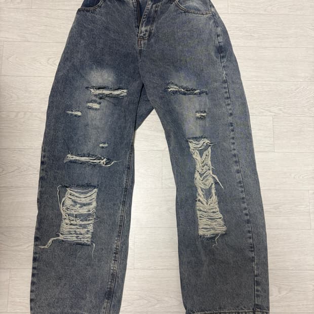 찢청 데미지 데님