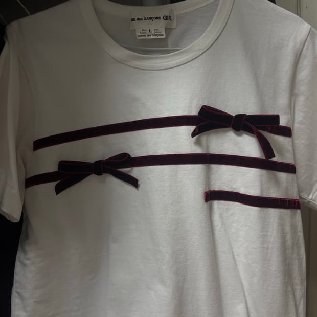 COMME des Garcons 24fw GIRL RIBBON TEE
