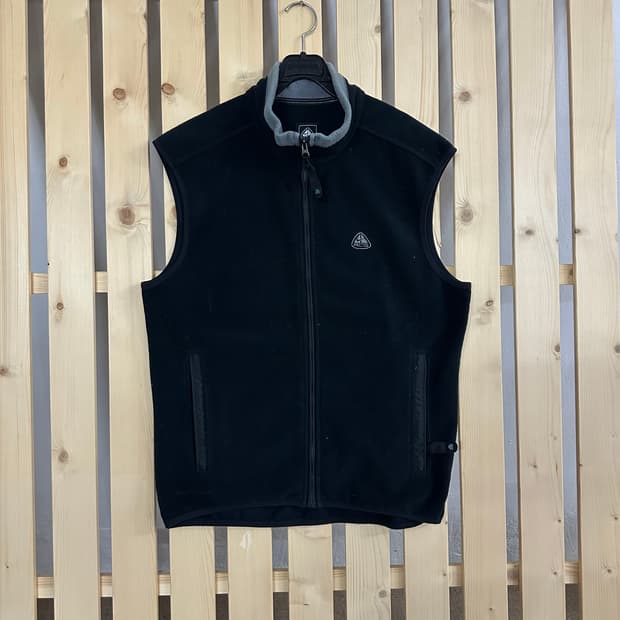 (L) 나이키 ACG 블랙 후리스 플리스 베스트 조끼 집업