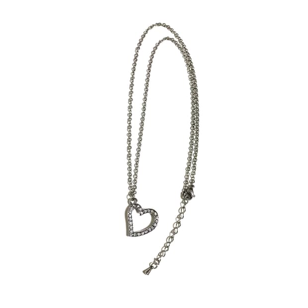 빈티지 y2k 헤이세이 오네 갸루 하트 써지컬체인 목걸이