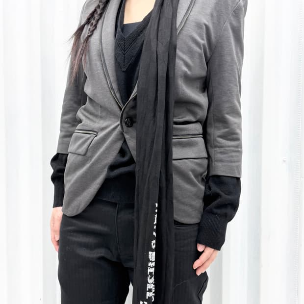 One button zip jacket