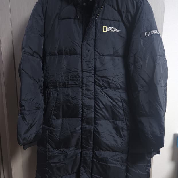 내셔널지오그래픽 덕다운 롱패딩, XL *