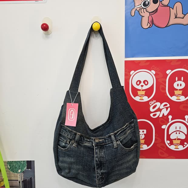 빈티지 업사이클링 데님백