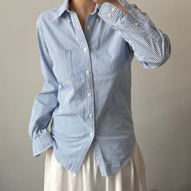 [S] 브룩스브라더스 시어서커 스트라이프 셔츠