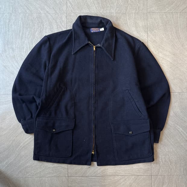 90s 90년대 미국 생산 펜들턴 네이비 울 2way 자켓