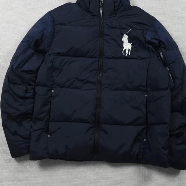 폴로 빅포니 네이비 패딩