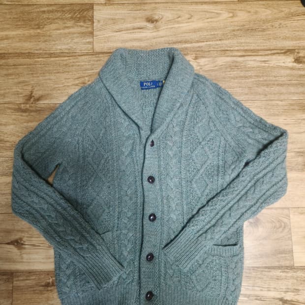 폴로 랄프로렌 캐시미어 숄카라 가디건