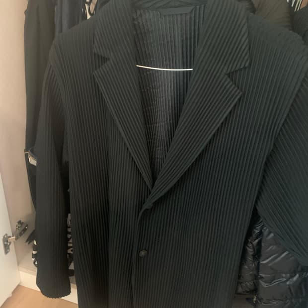 옴므플리세 베이직 자켓 4 블랙 매장판