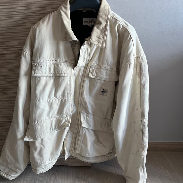 스투시 디스트레스드 캔버스 자켓 XL