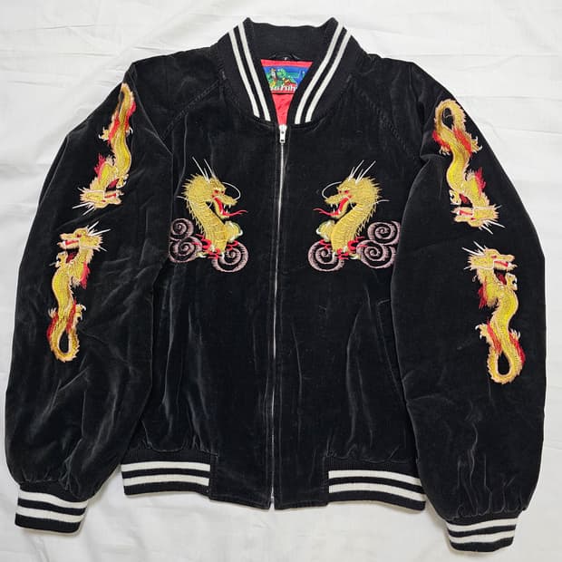 호시히메 벨벳 용 자수 스카잔 F 고급라인