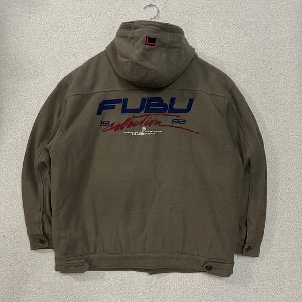 (L) 90s 올드 FUBU 푸부 후드 자켓 