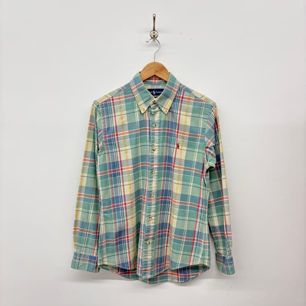 폴로 랄프로렌 멀티컬러 체크 셔츠 남M