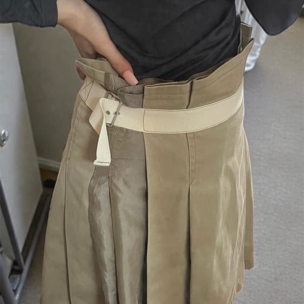 꼼데가르송 트리콧 미디 스커트