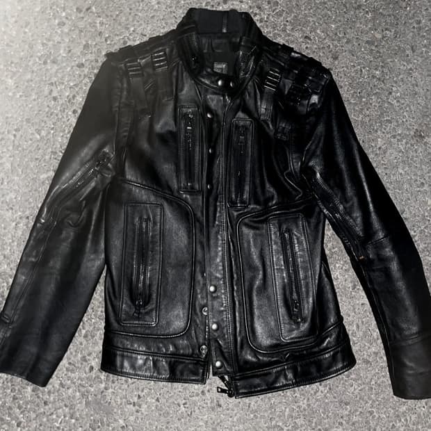 BALMAIN SS 10 Militant leather jacket