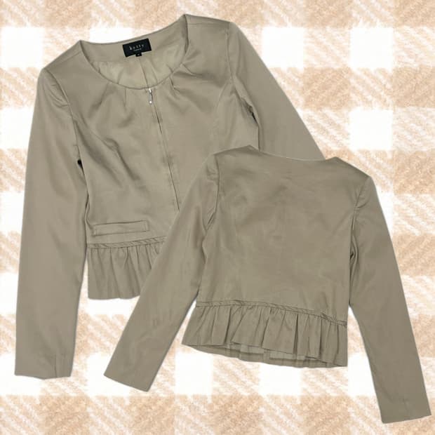 🤎ketty 라떼갸루 프릴 자켓🤎 아우터 일본 빈티지 러블리 베이지