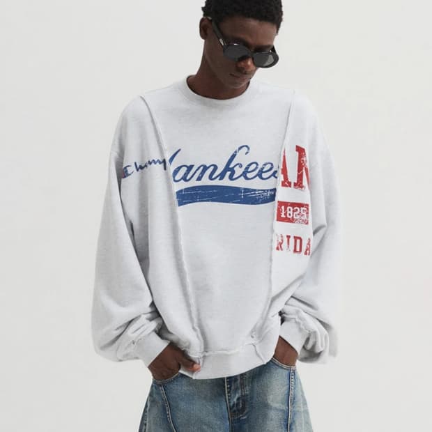 [M]DNSR 디앤써 리워크 스웻 맨투맨 그레이