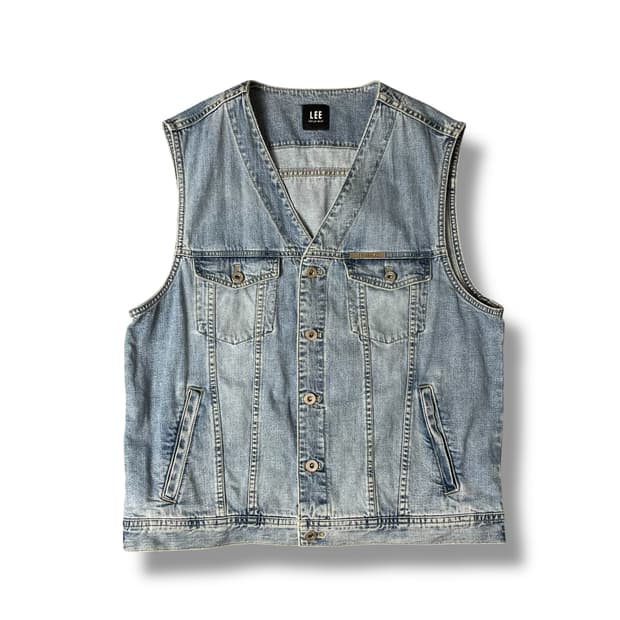 LEE JEANS 캐주얼 빈티지 데님 조끼 105