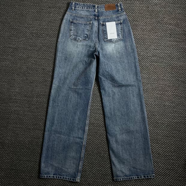 AHEAD 빈티지 와이드 워싱 데님 팬츠o 4339