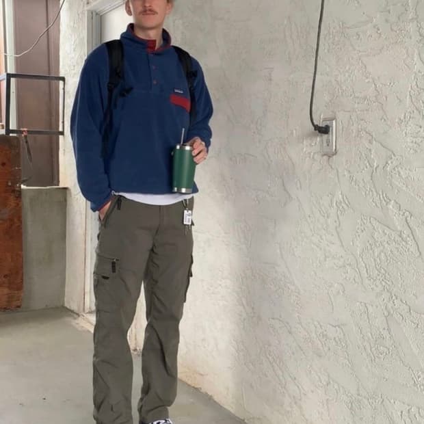 파타고니아 빈티지 신칠라 네이비/레드