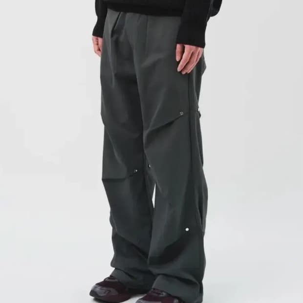 하이파이펑크 vert rivet pants black