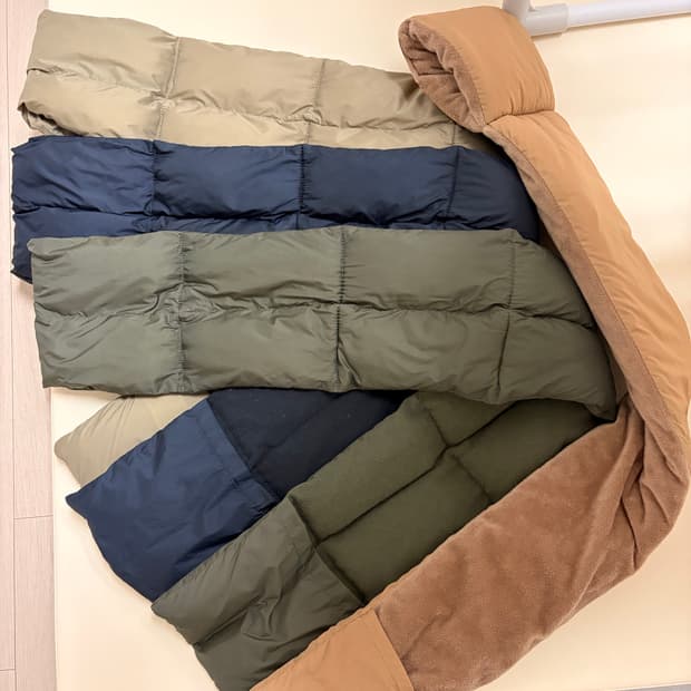 유니클로 패딩 목도리 머플러 일괄 6 