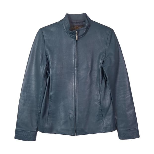 CONAD 대동모피 리얼 램스킨 하이넥 레더 자켓 66