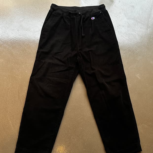 챔피온 코듀로이 블랙 팬츠