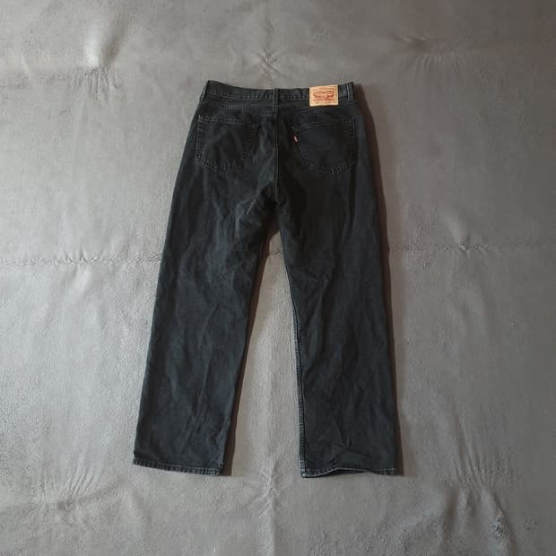 빈티지 리바이스 565 블랙진 데님 팬츠 W34 L32