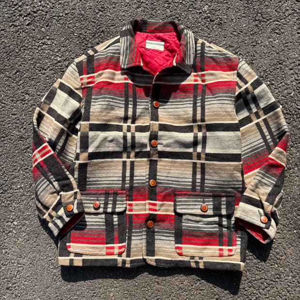 90년대 이태리 베네통 에스닉 울 코트