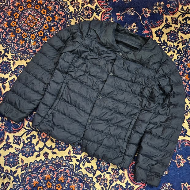 무인양품 다운 네이비 경량 패딩 L size