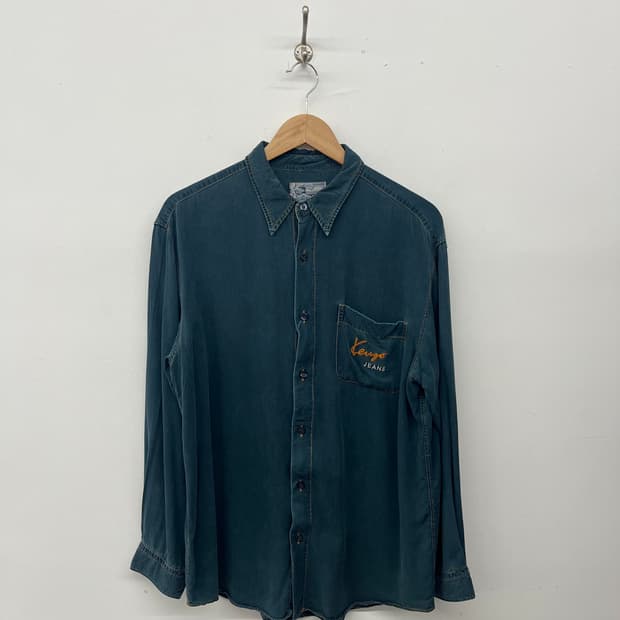 KENZO JEANS 겐조 셔츠 데님 블루 남m