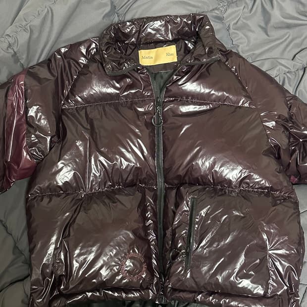 마뗑킴 버건디 패딩