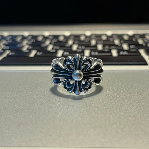 빈티지 크롬하츠 더블 플로랄링