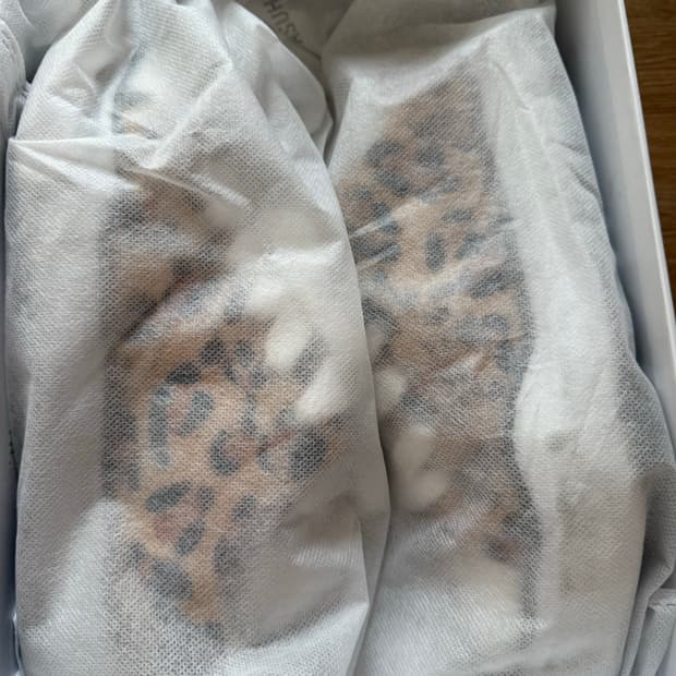 미하라 야스히로 피터슨 OG 솔 카프 헤어 로우탑 스니커즈 레오파드