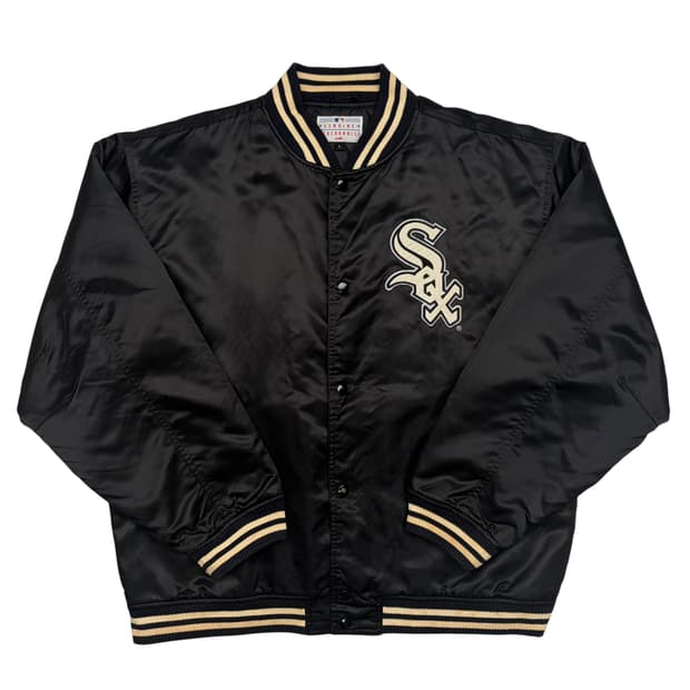 90s GM SSK MLB 화이트삭스 스타디움 바시티 자켓 L