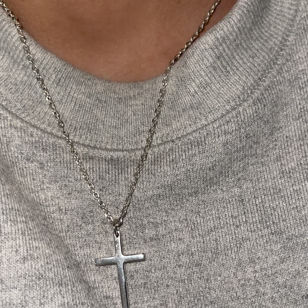 2.0 크로스 팬던트 목걸이 