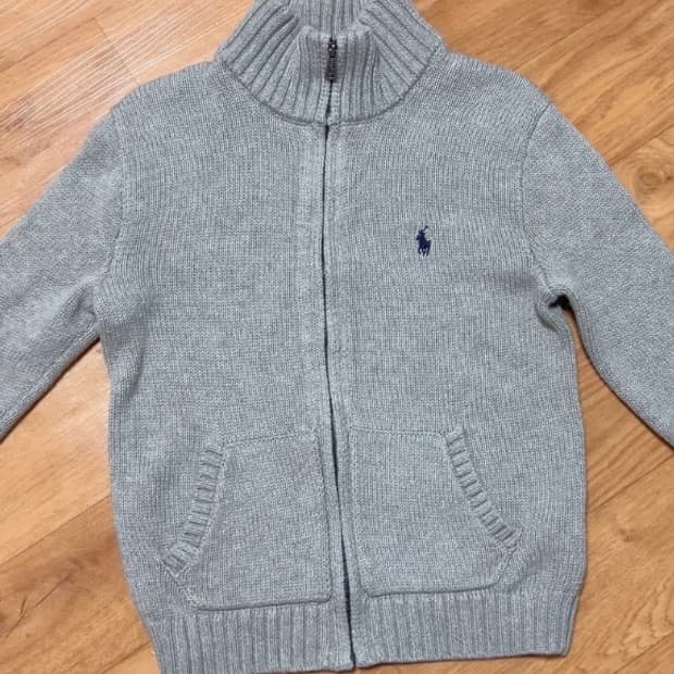 정품 폴로랄프로렌 그레이 니트집업