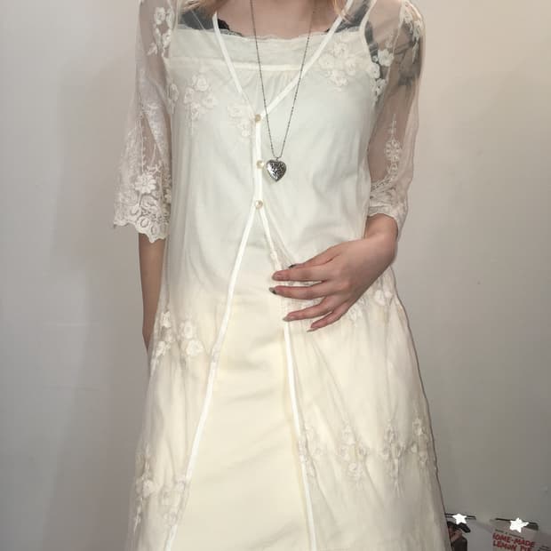 jpn vintage 페어리 레이스 자켓