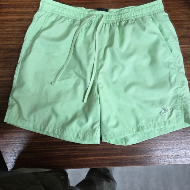 나이키 우븐플로우 쇼츠 반바지 xxl 베이퍼그린 연두