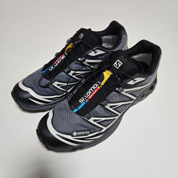 살로몬 xt-6 고어텍스 블랙 에보니 280
