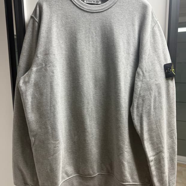 스톤아일랜드 브러쉬드 코튼 플리스 맨투맨 XL